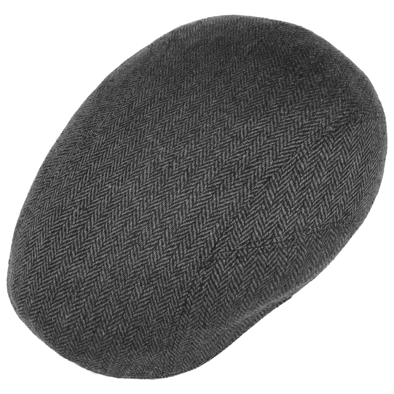 Herringbone UV Silk Driver Flat Cap by Stetson