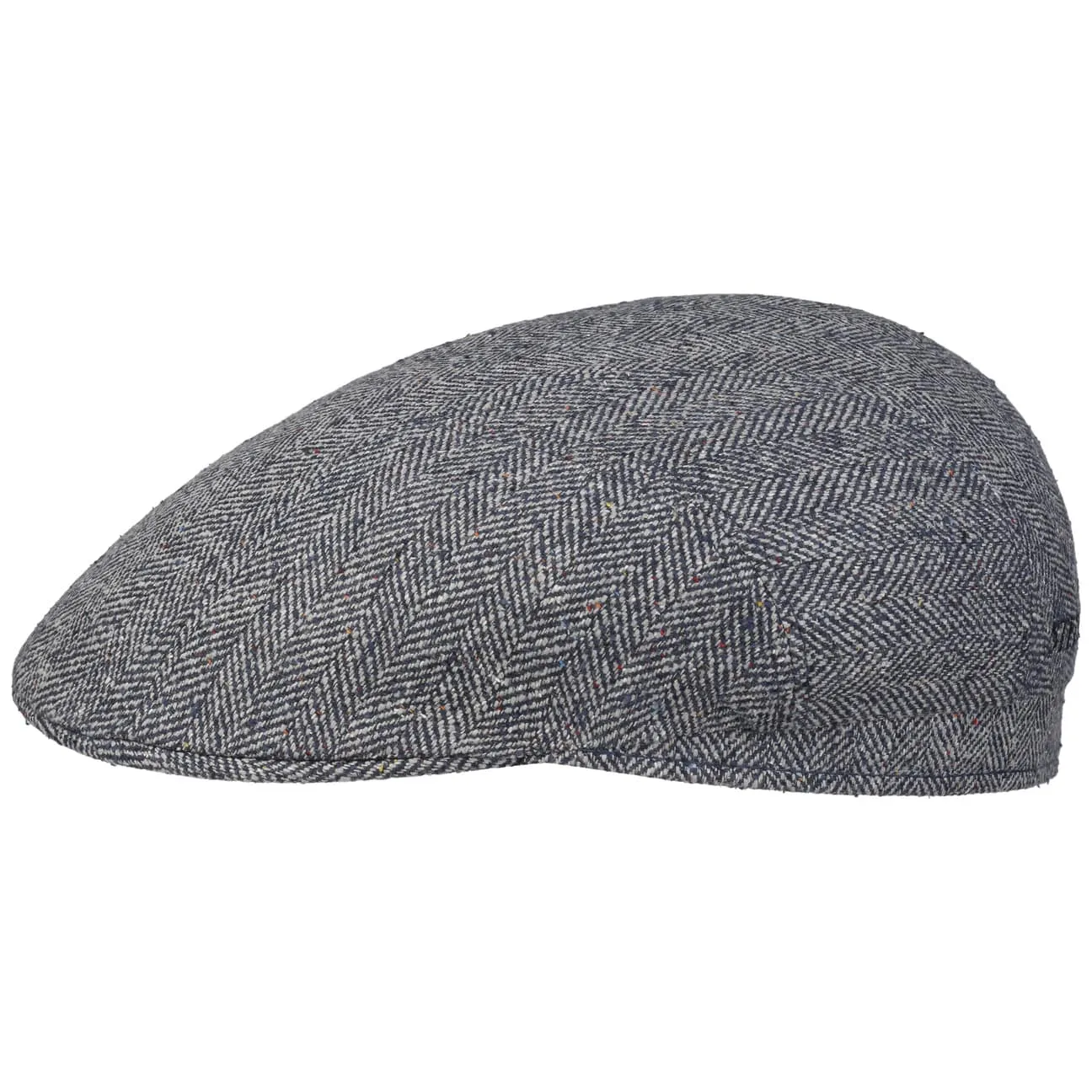 Herringbone UV Silk Driver Flat Cap by Stetson