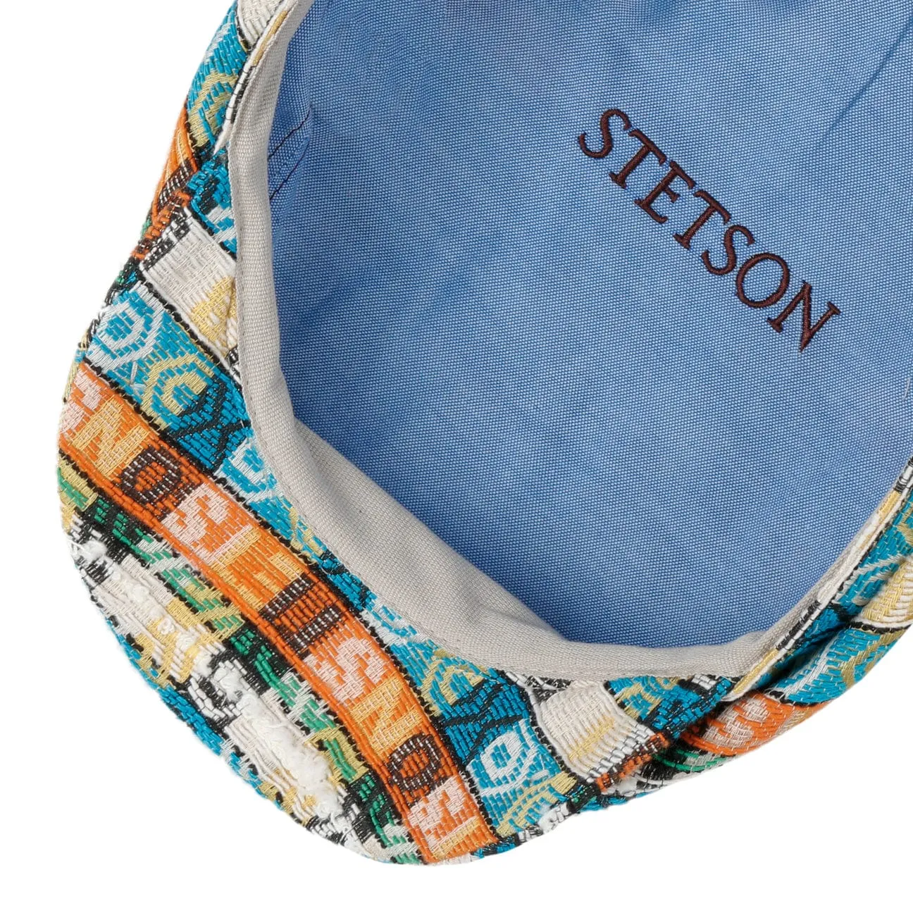 Jacquard Driver Flat Cap by Stetson