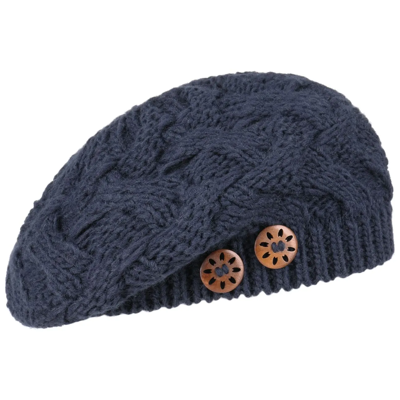 Jil Knit Beret with Buttons by Lierys