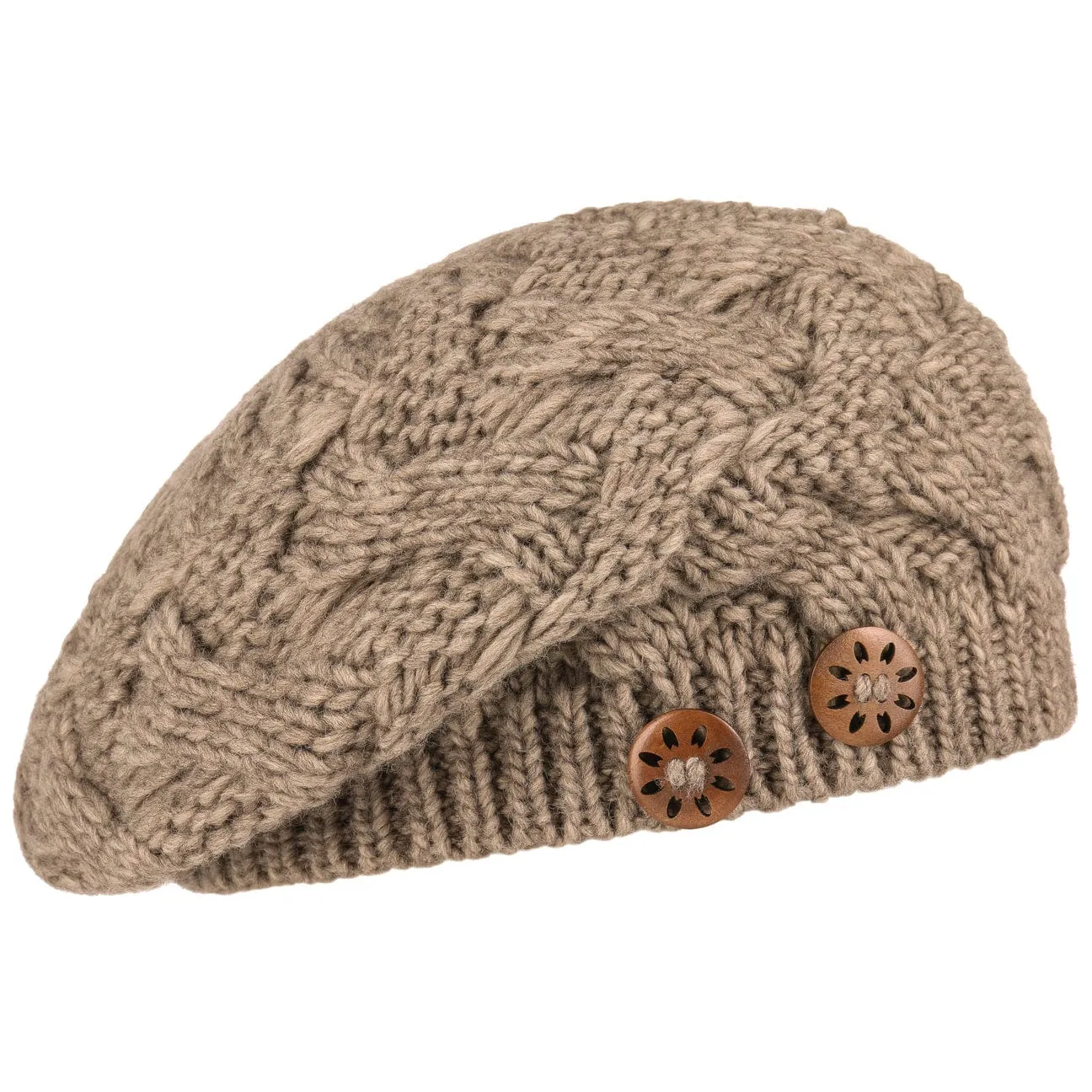 Jil Knit Beret with Buttons by Lierys