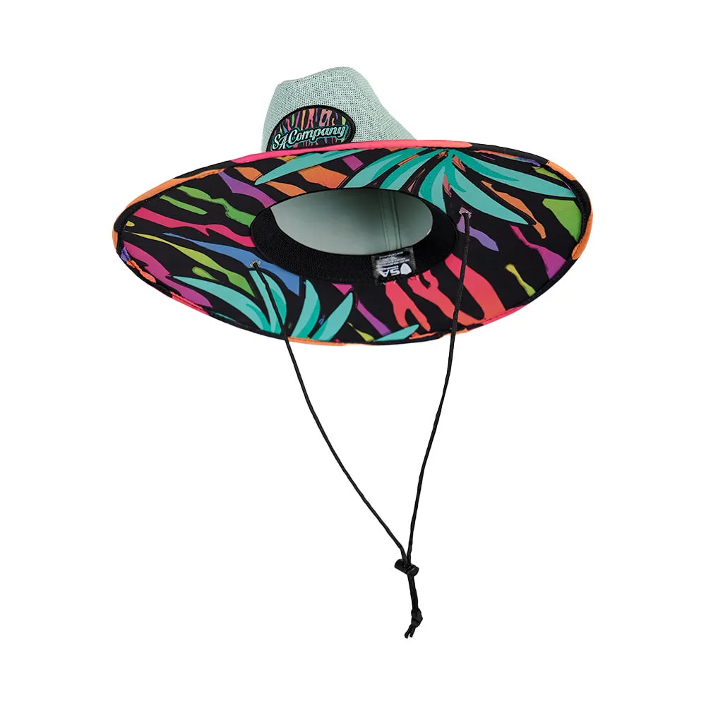 Keys Straw Hat | Neon Tiger | Mint