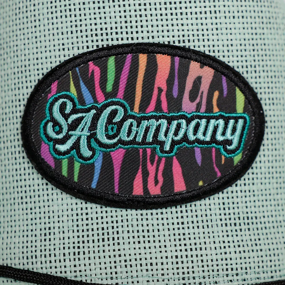 Keys Straw Hat | Neon Tiger | Mint