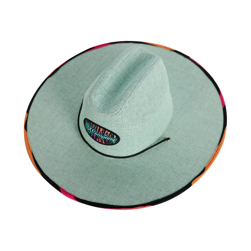 Keys Straw Hat | Neon Tiger | Mint