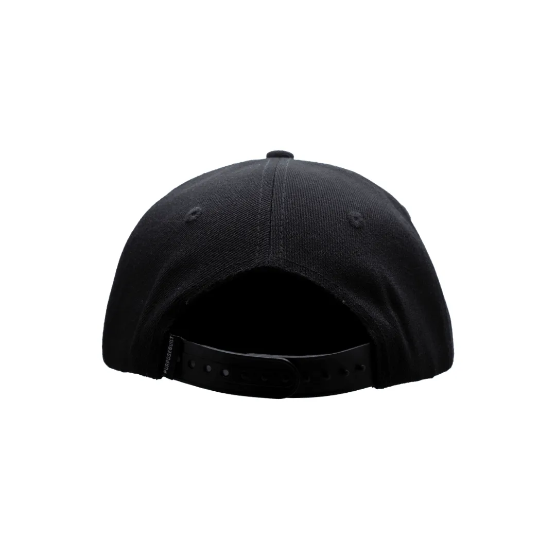 Kids Badge Snapback - Black/Red
