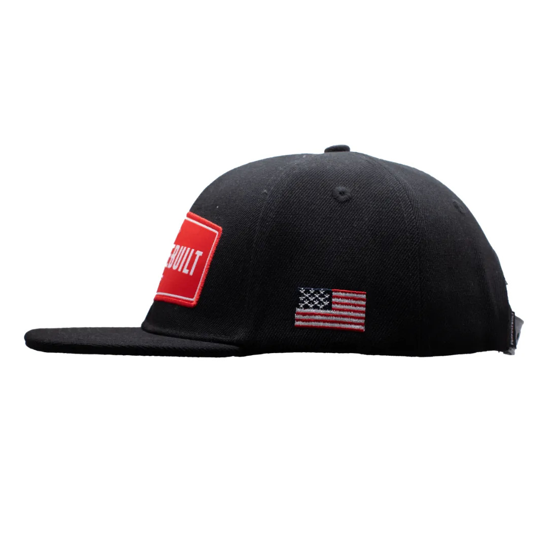 Kids Badge Snapback - Black/Red