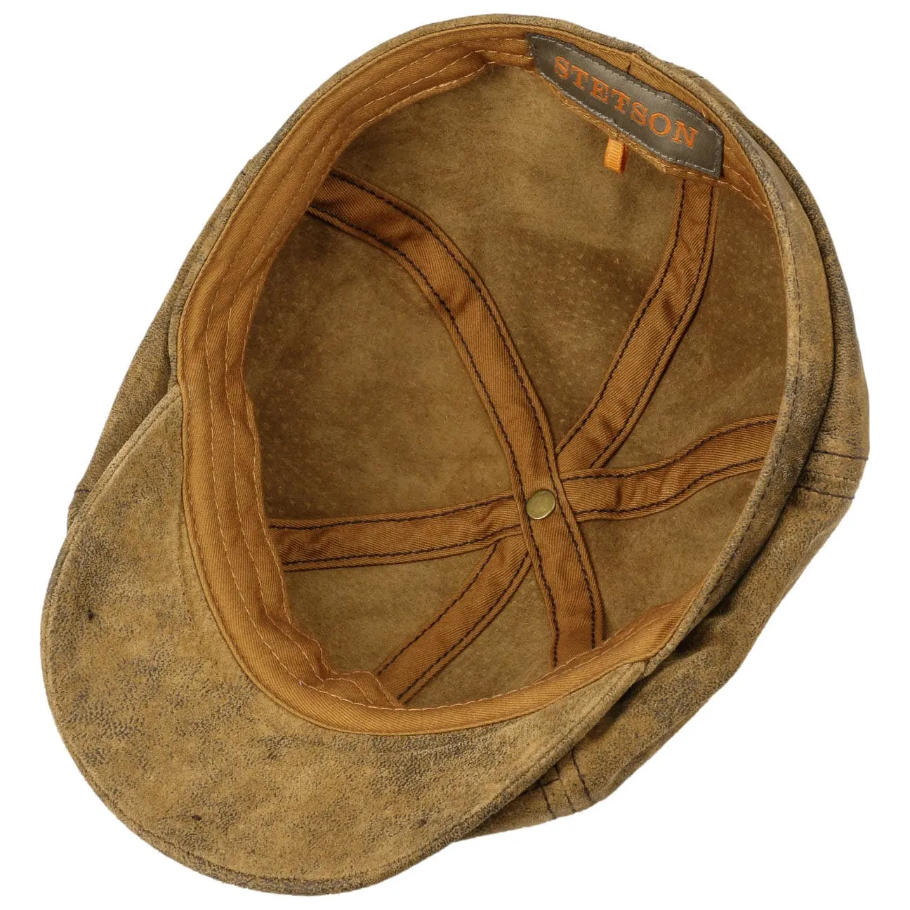 Lanesboro Leather Newsboy Cap by Stetson