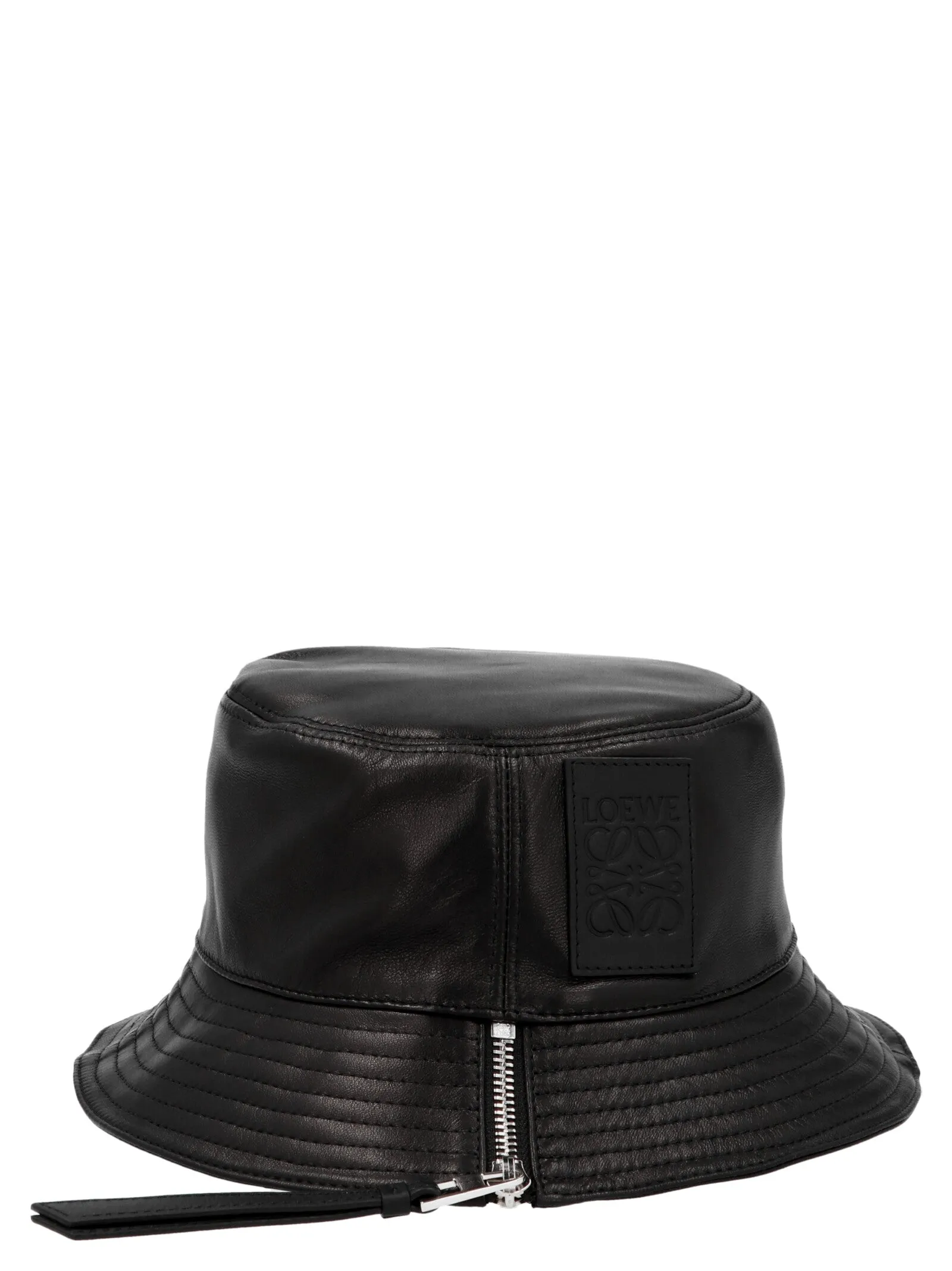 Loewe Logo Patch Zip Detailed Fisherman Bucket Hat
