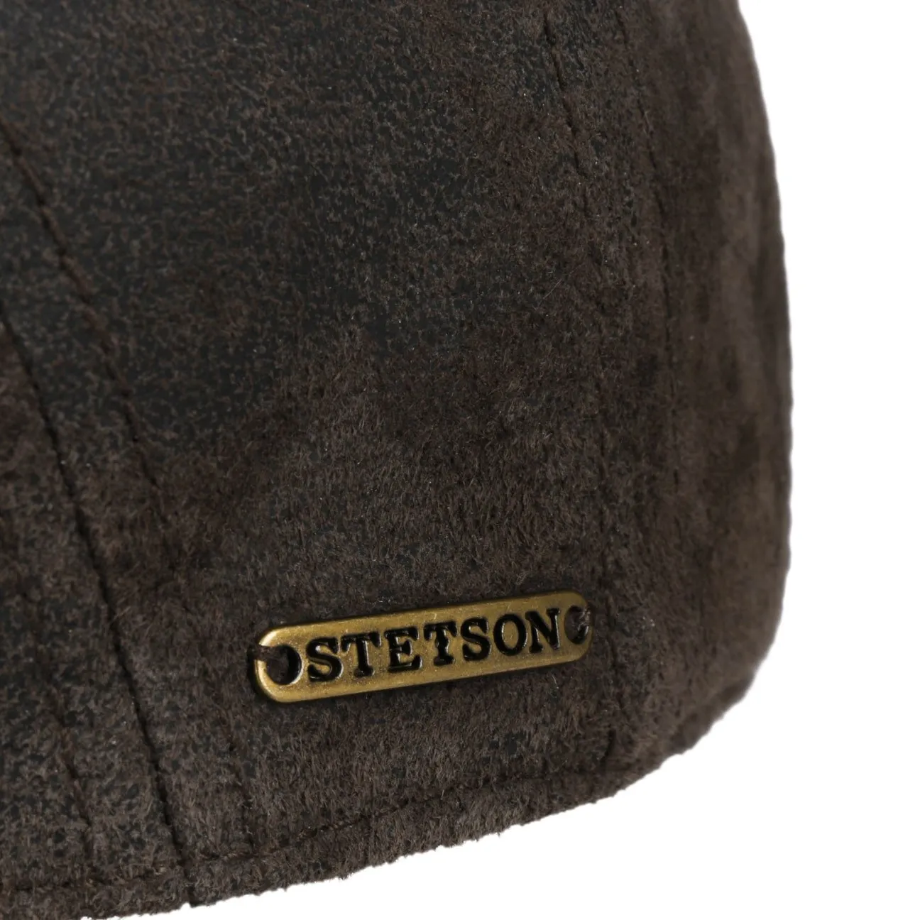Madison Leather Flat Cap by Stetson