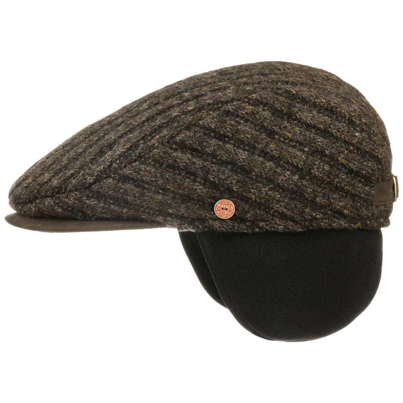 Matteo Earflaps Flat Cap by Mayser