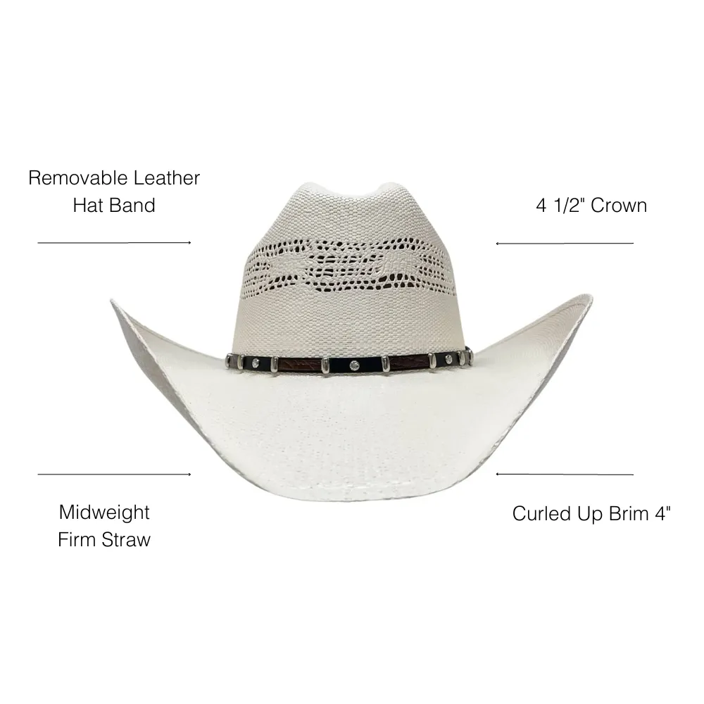 Montana | Womens Straw Cowgirl Hat with Western Hat Band