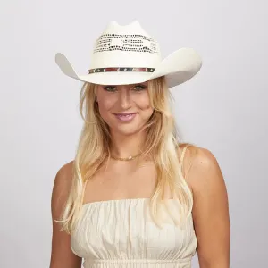 Montana | Womens Straw Cowgirl Hat with Western Hat Band