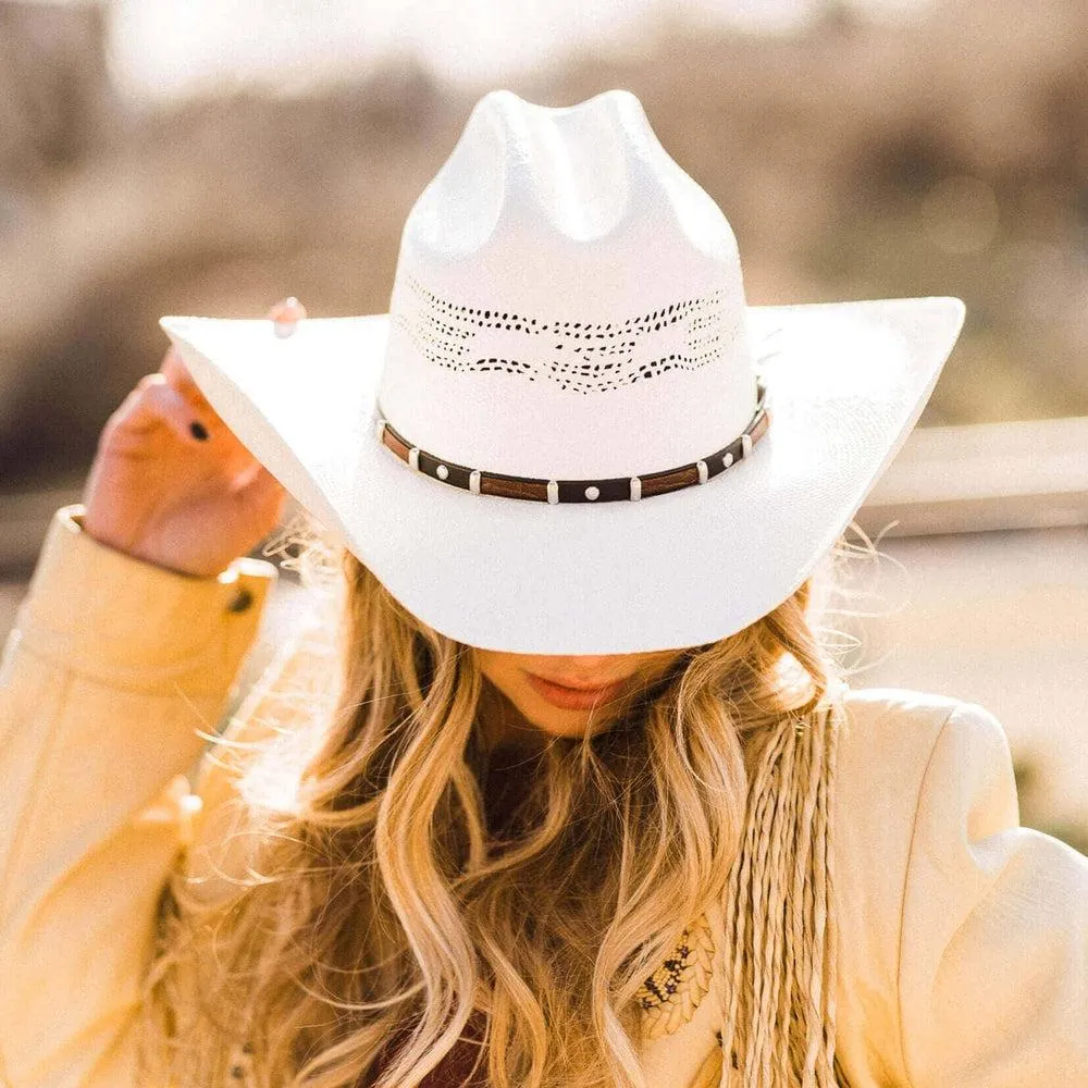 Montana | Womens Straw Cowgirl Hat with Western Hat Band