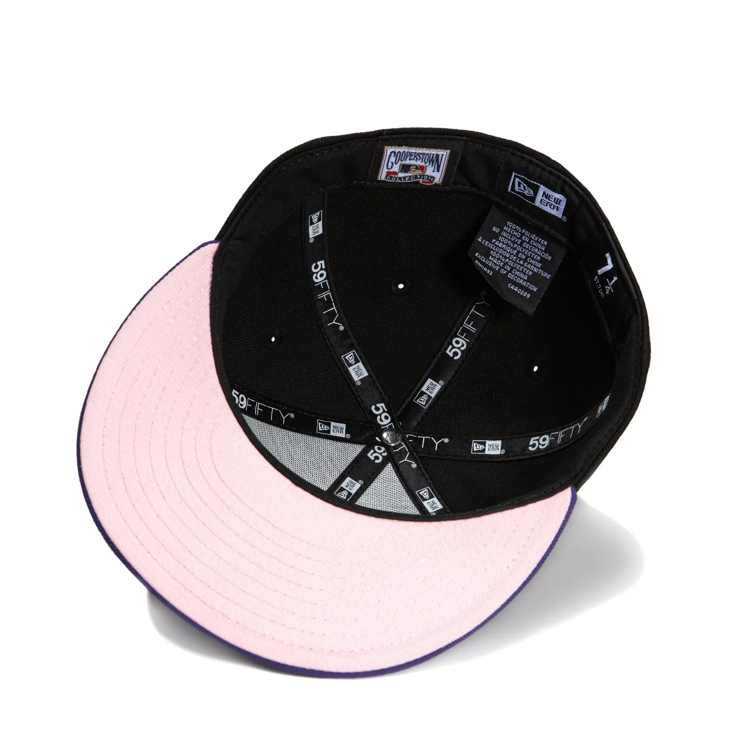 New Era 59Fifty Arizona Diamondbacks Inaugural Patch Pink UV D Hat - Black. Purple