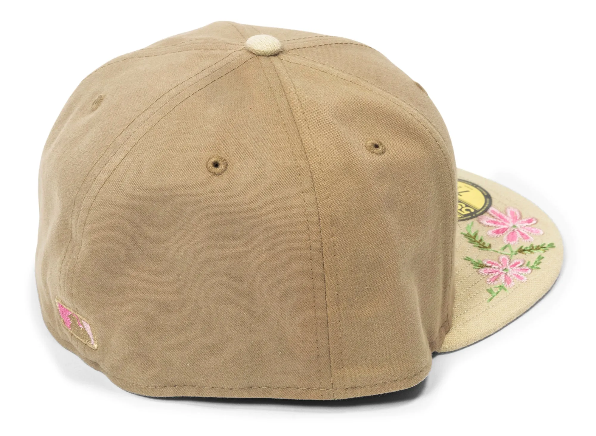 New Era Hand Stitched Floral New York Yankees Fitted Hat xld