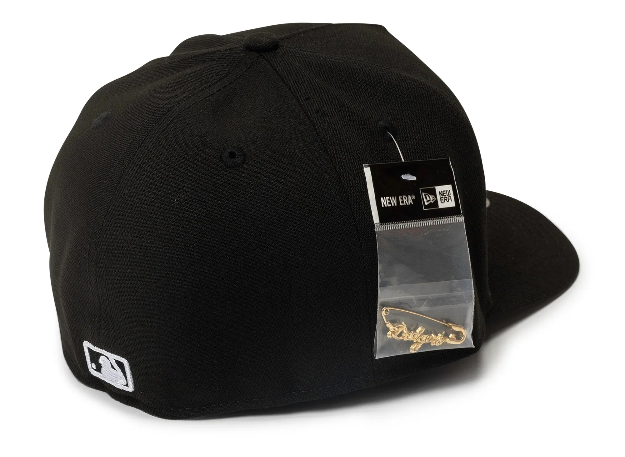 New Era Script Safety Pin Los Angeles Dodgers Fitted Hat v2 xld