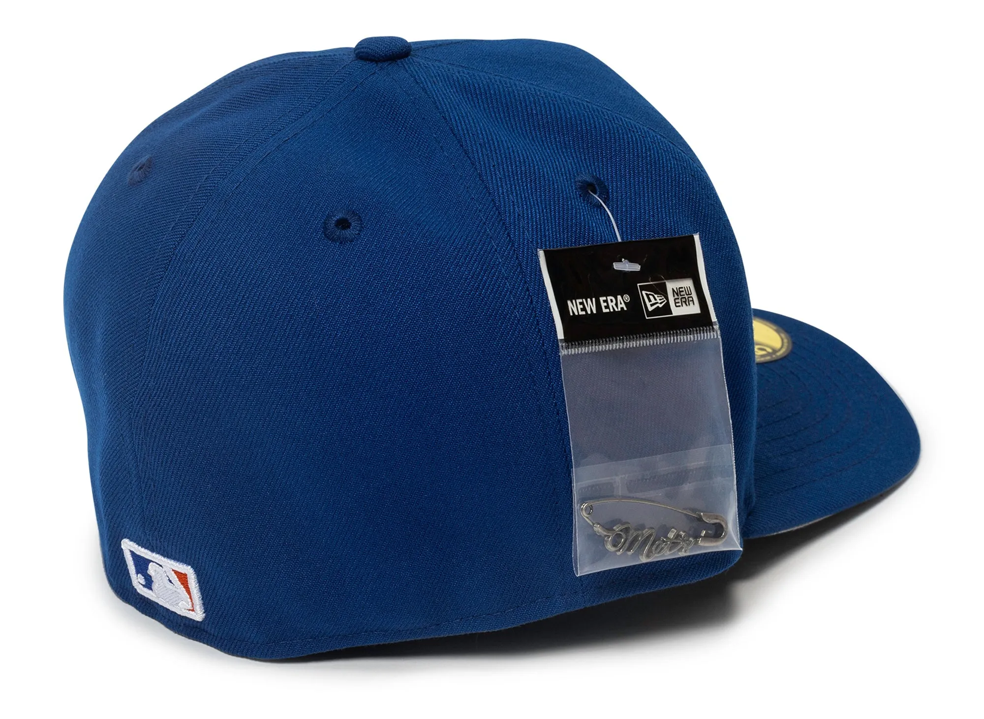 New Era Script Safety Pin New York Mets Fitted Hat xld