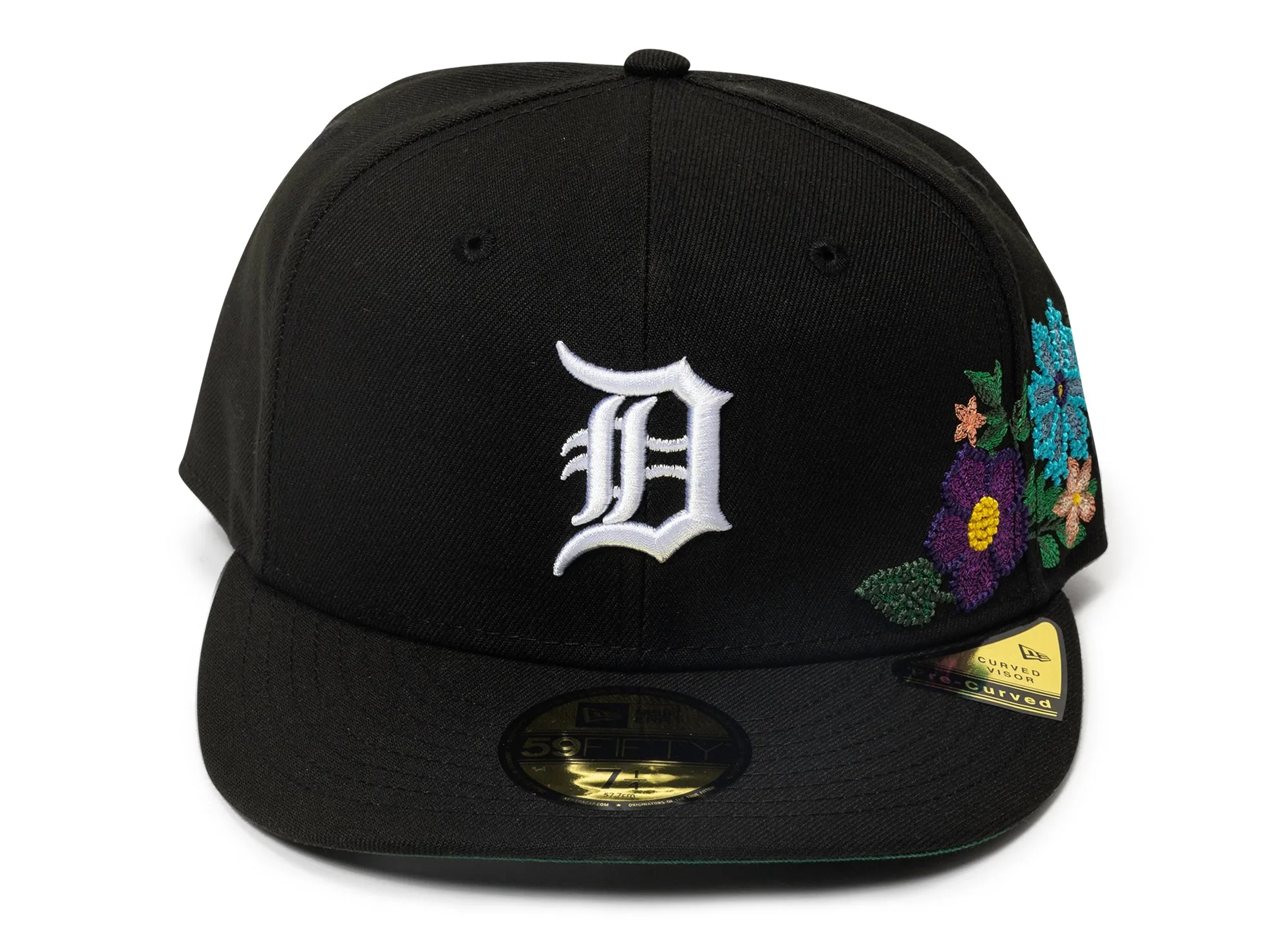 New Era Tonal Florals Detroit Tigers Fitted Hat in Black