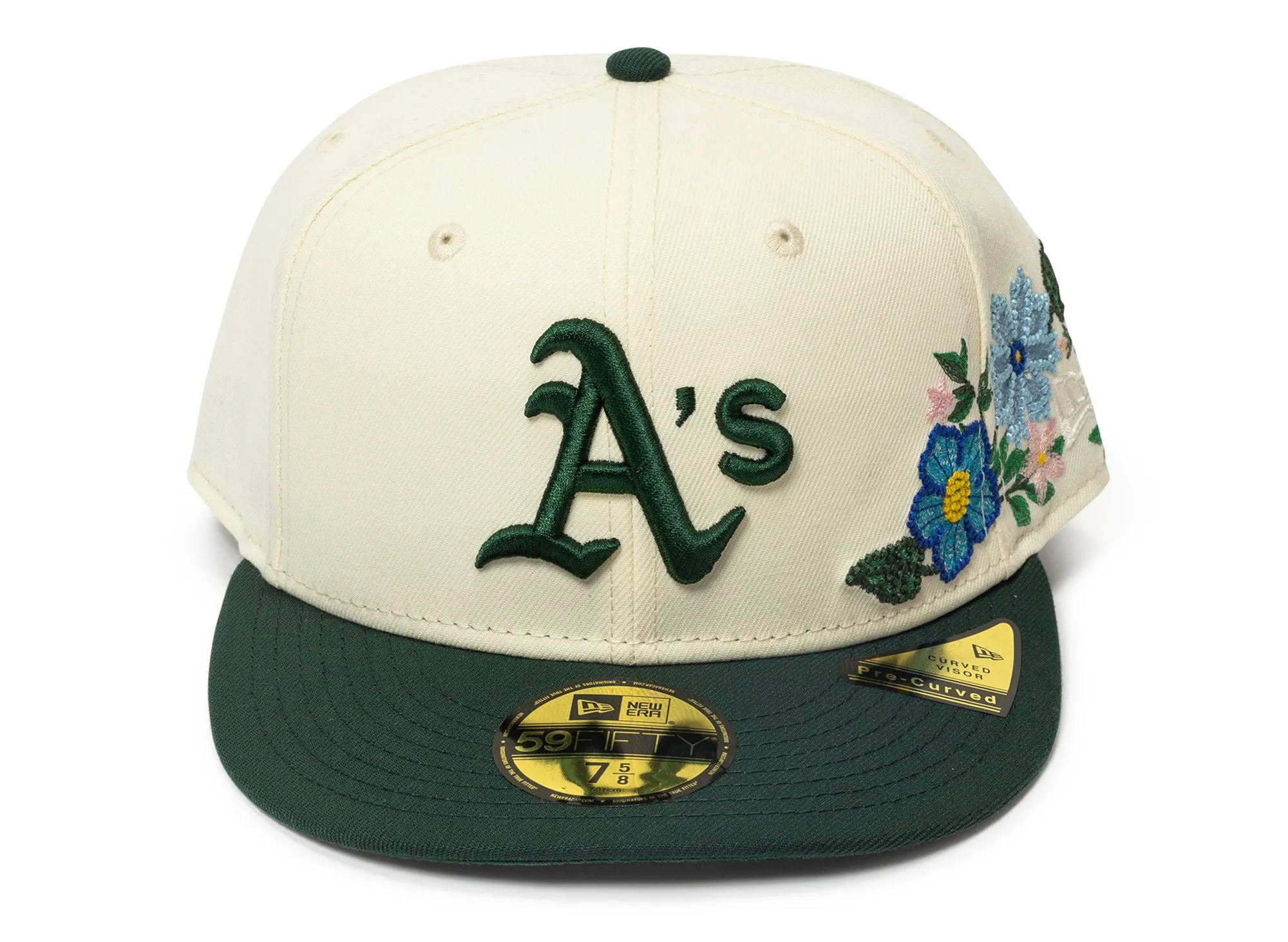 New Era Tonal Florals Oakland Athletics Fitted Hat xld