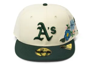 New Era Tonal Florals Oakland Athletics Fitted Hat xld