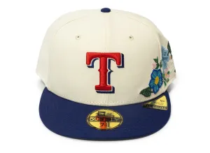 New Era Tonal Florals Texas Rangers Fitted Hat xld
