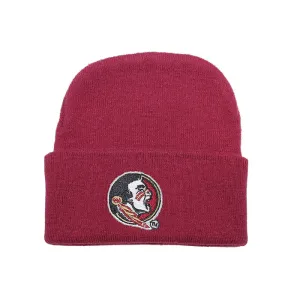Newborn Knit Cap with Seminole Head
