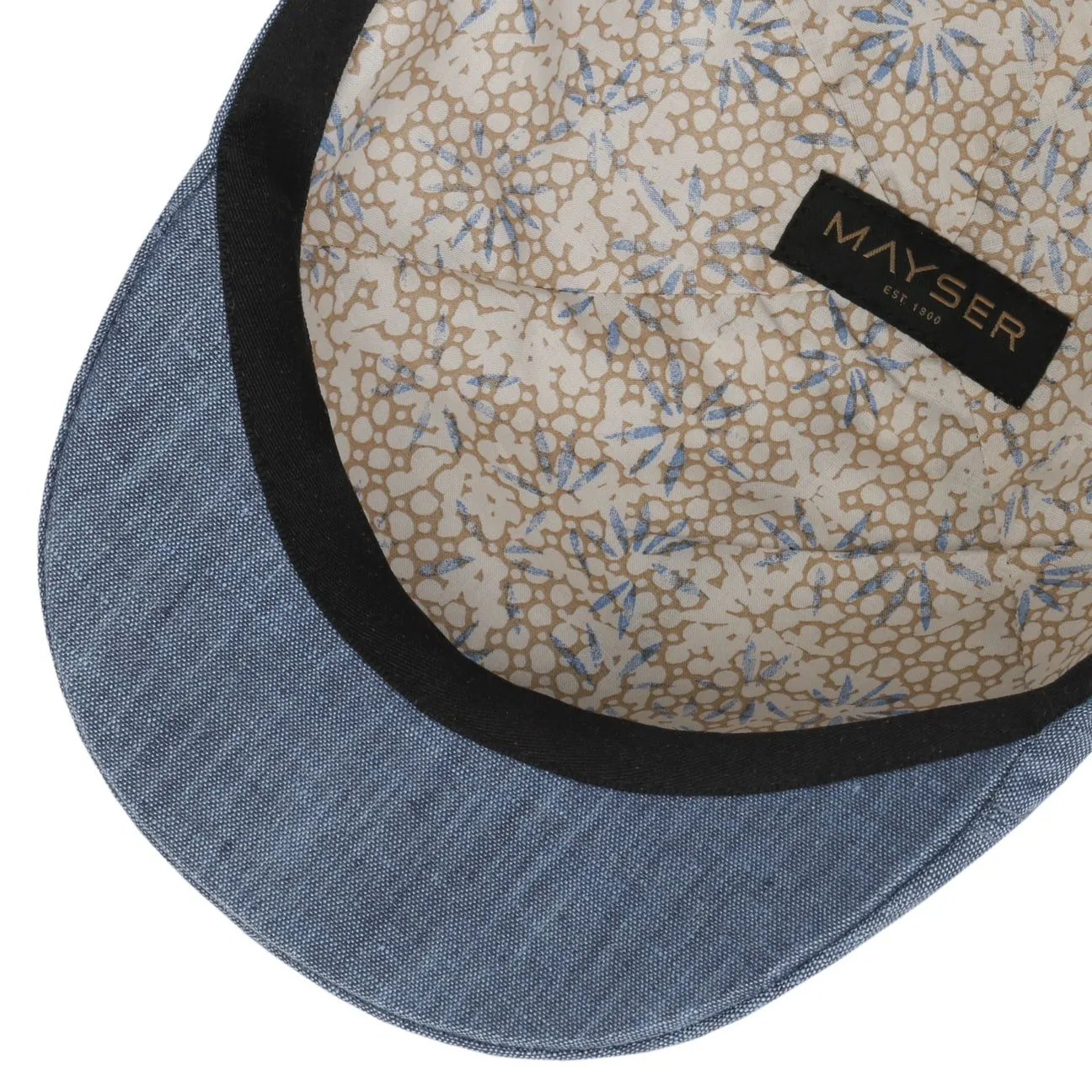 Paddy Linen Flat Cap by Mayser