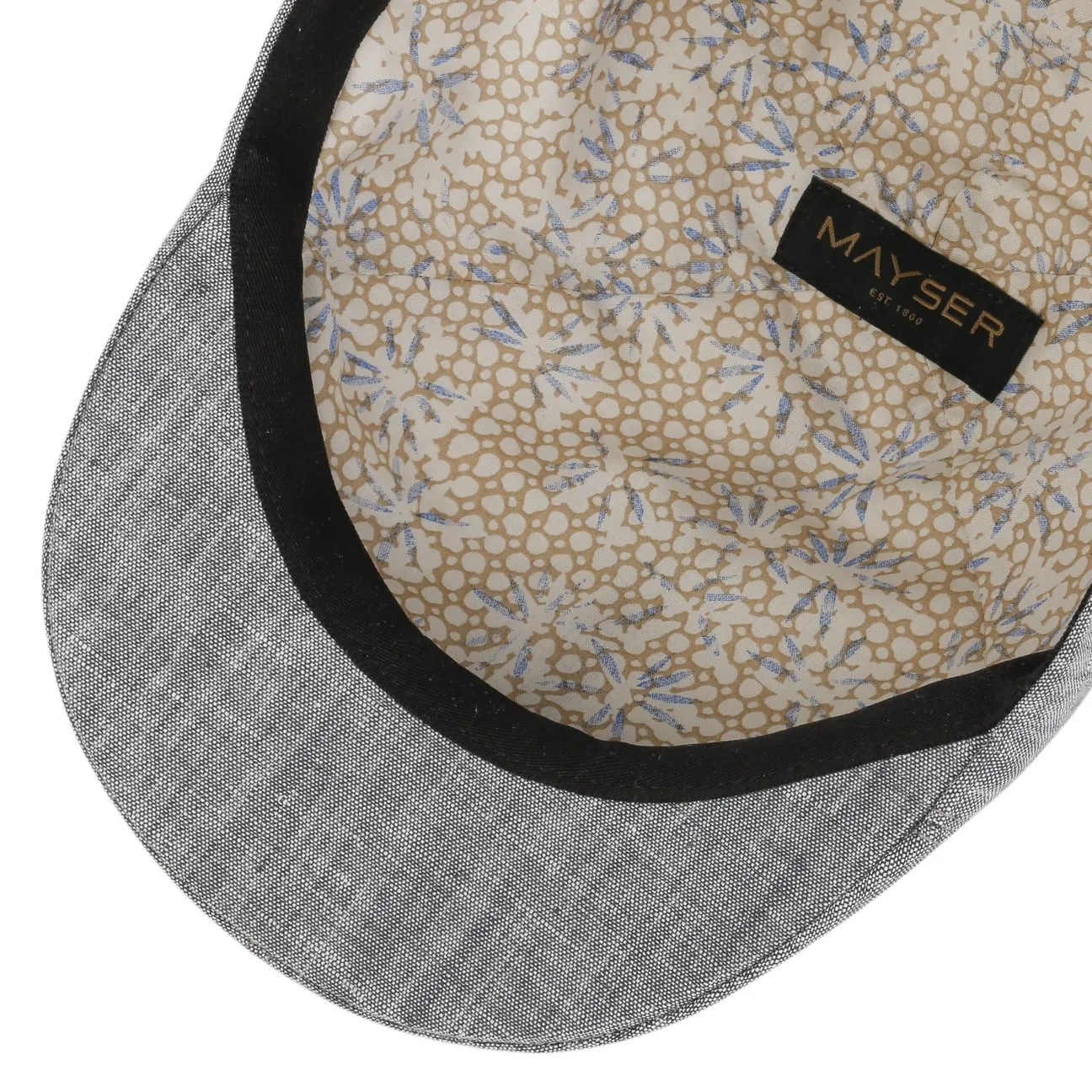 Paddy Linen Flat Cap by Mayser