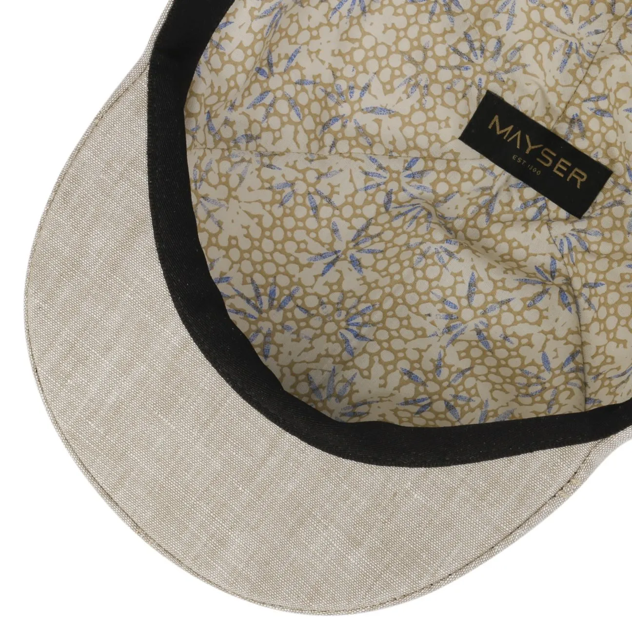 Paddy Linen Flat Cap by Mayser