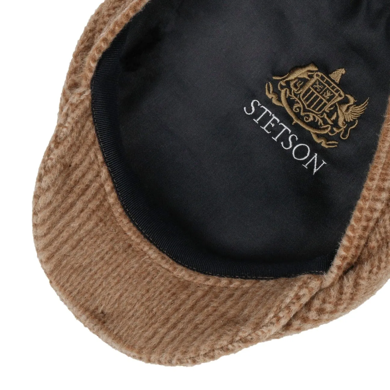 Poundhill Wool Mix Driver Flat Cap by Stetson