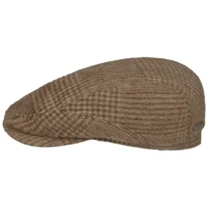 Poundhill Wool Mix Driver Flat Cap by Stetson