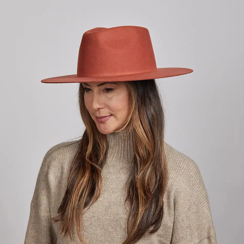 Rancher Vivid | Womens Colored Felt Fedora Hat