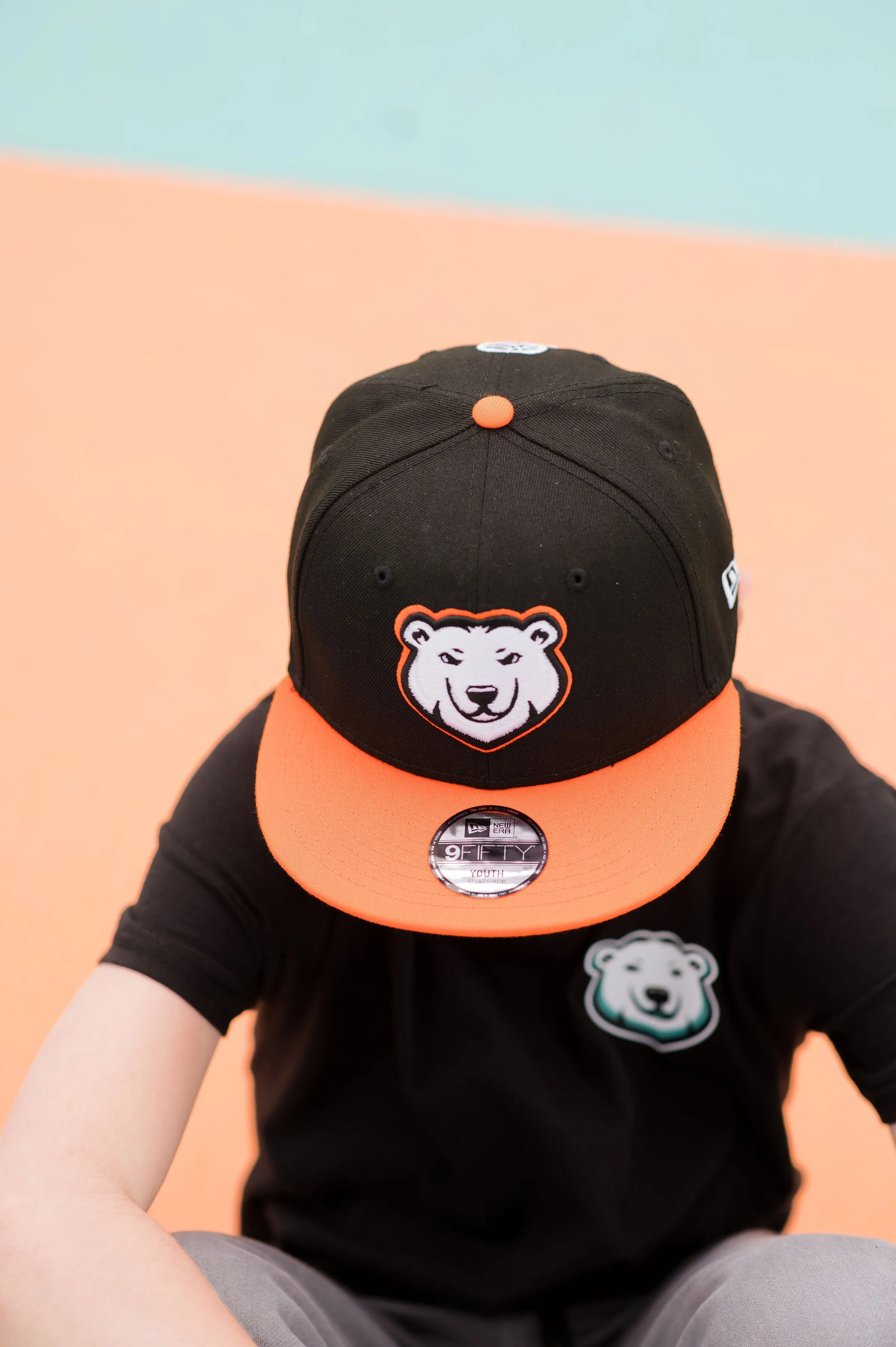 SEA BEARS YOUTH 950 SNAPBACK BLK/ORANGE
