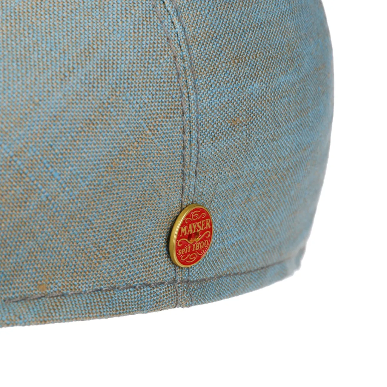 Sidney Linen Flat Cap by Mayser