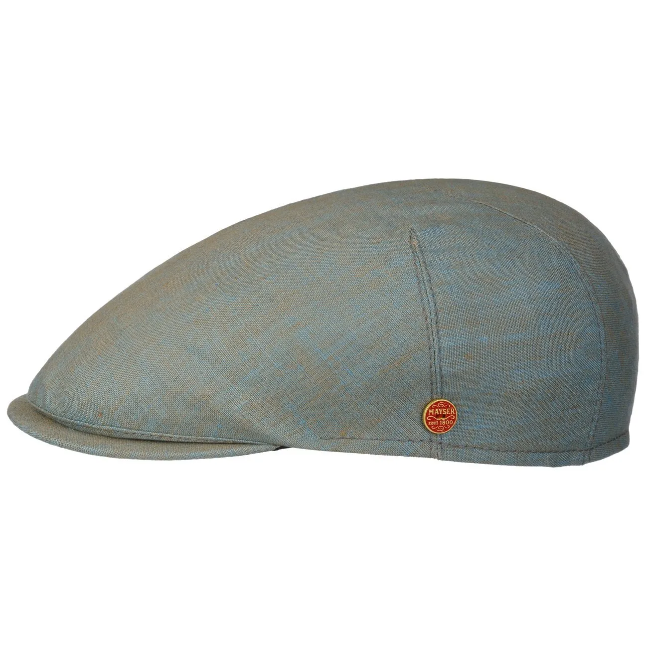 Sidney Linen Flat Cap by Mayser