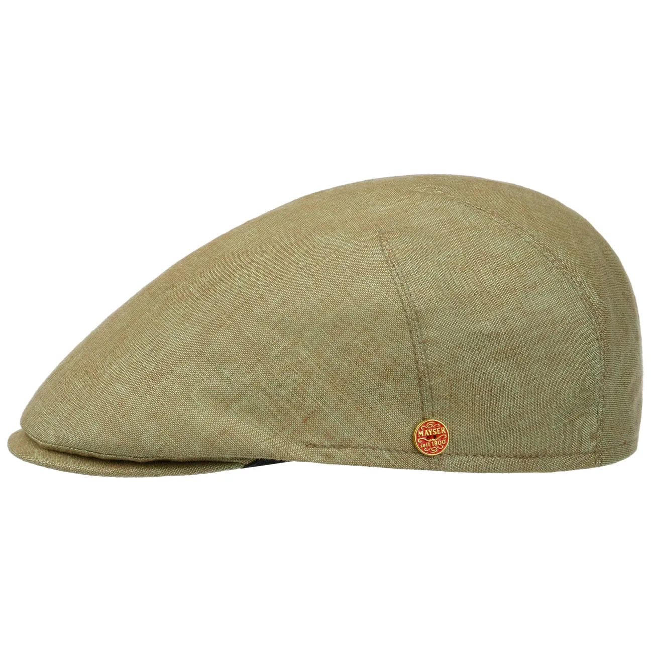 Sidney Linen Flat Cap by Mayser