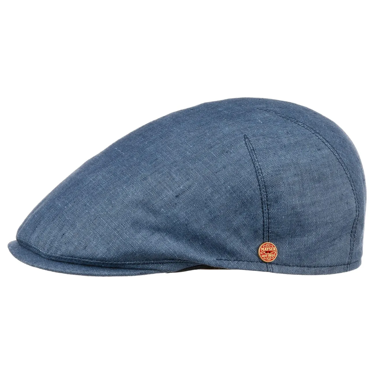 Sidney Linen Flat Cap by Mayser