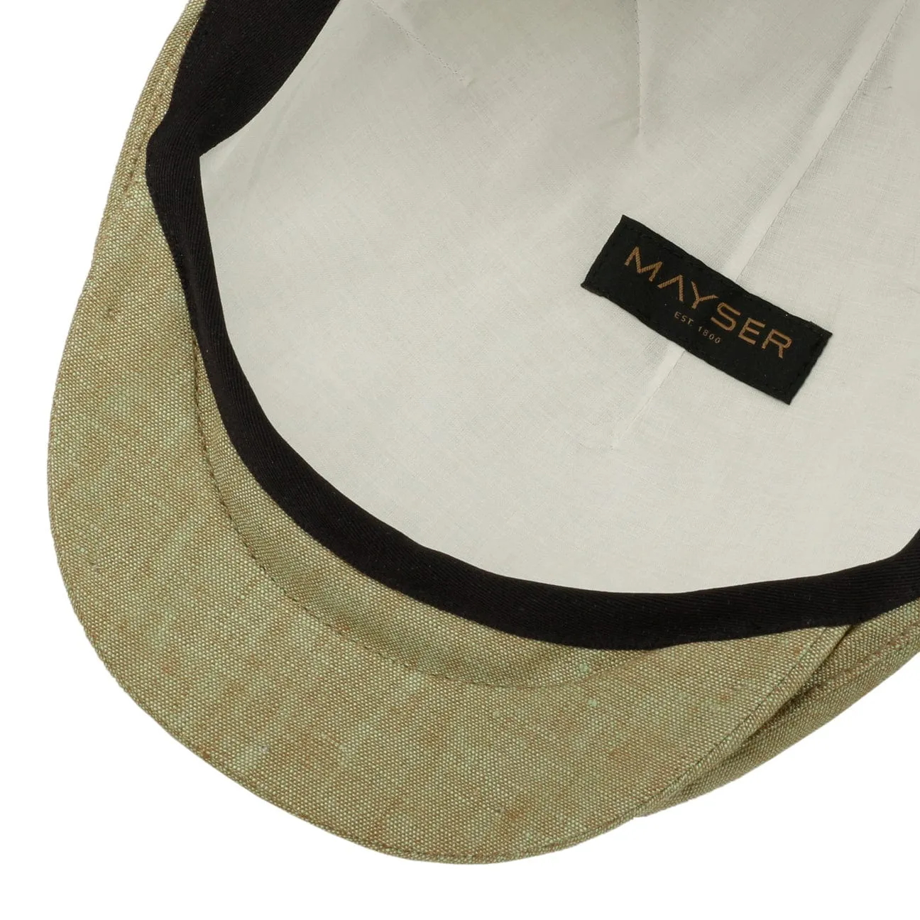 Sidney Linen Flat Cap by Mayser