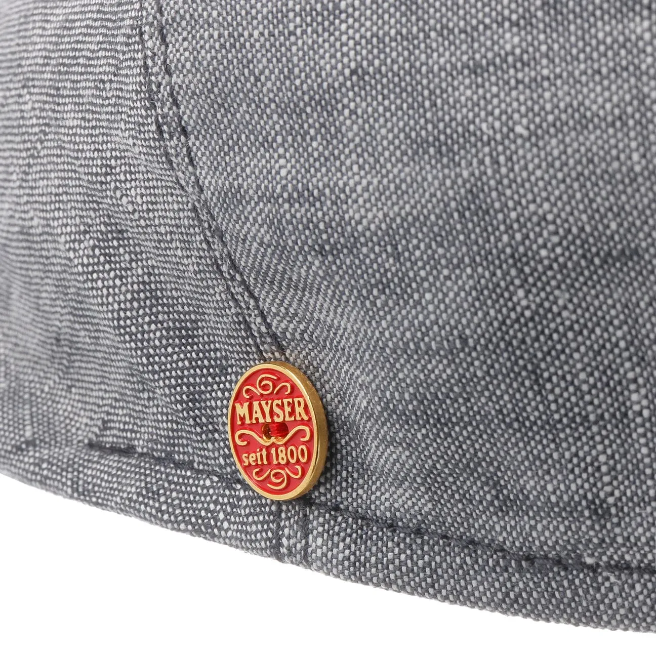 Sidney Linen Flat Cap by Mayser