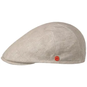 Sidney Linen Flat Cap by Mayser