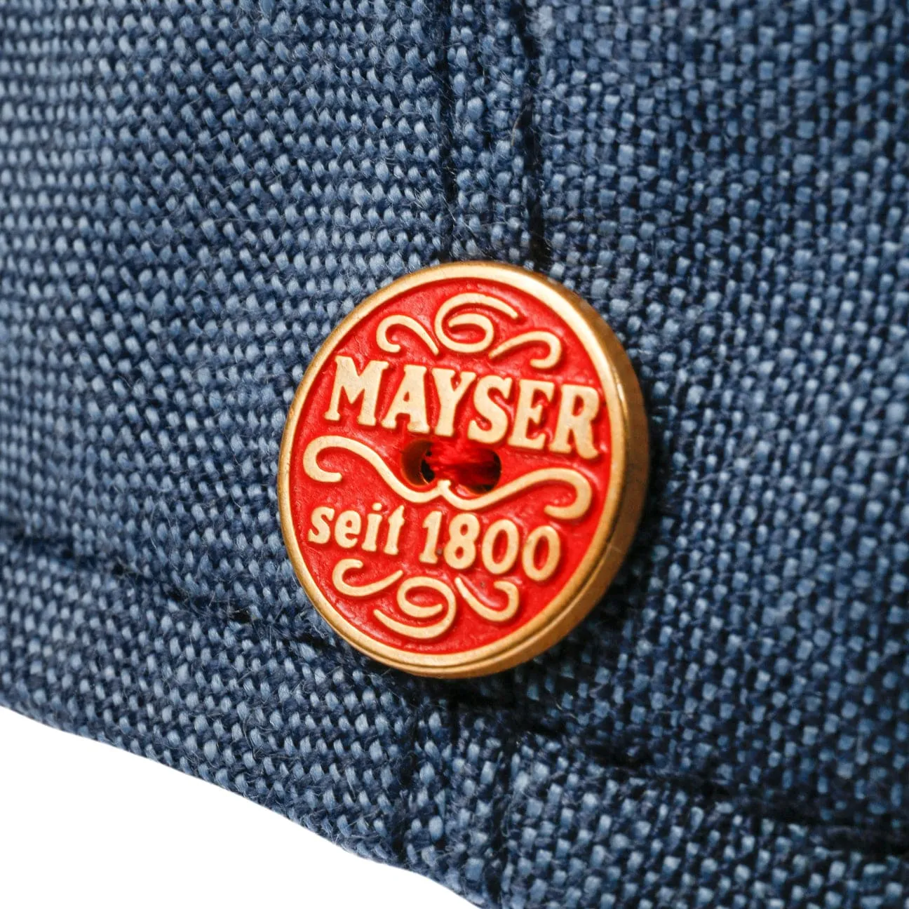 Sidney Linen Flat Cap by Mayser