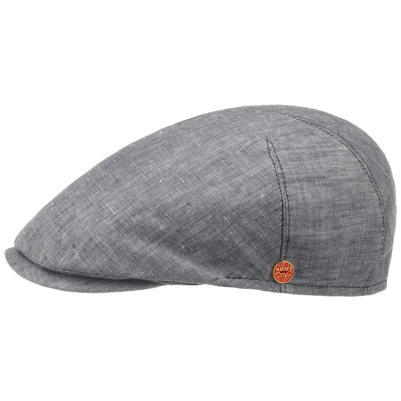 Sidney Linen Flat Cap by Mayser
