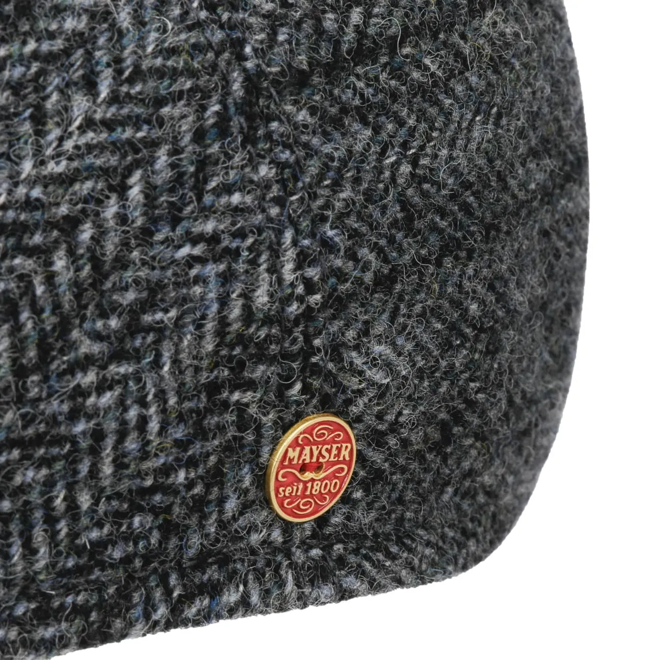 Sidney Wool Flat Cap with Ear Flaps by Mayser