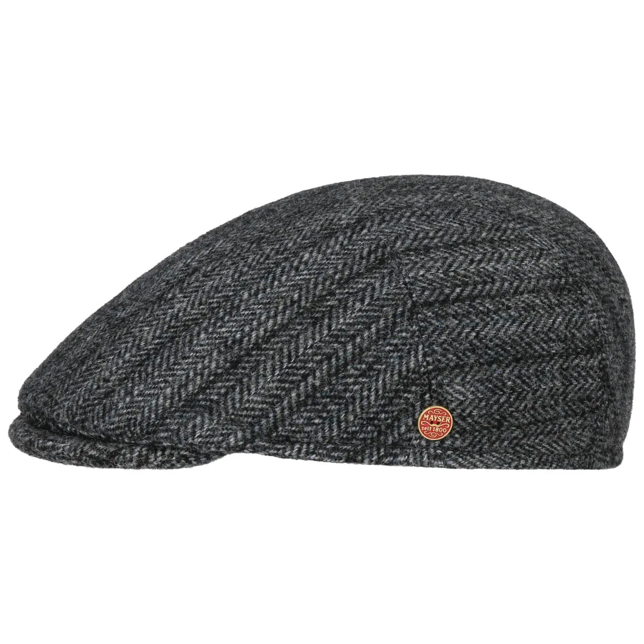 Sidney Wool Flat Cap with Ear Flaps by Mayser