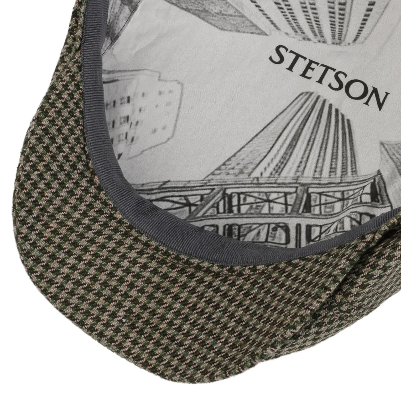 Silk Houndstooth News Boy by Stetson