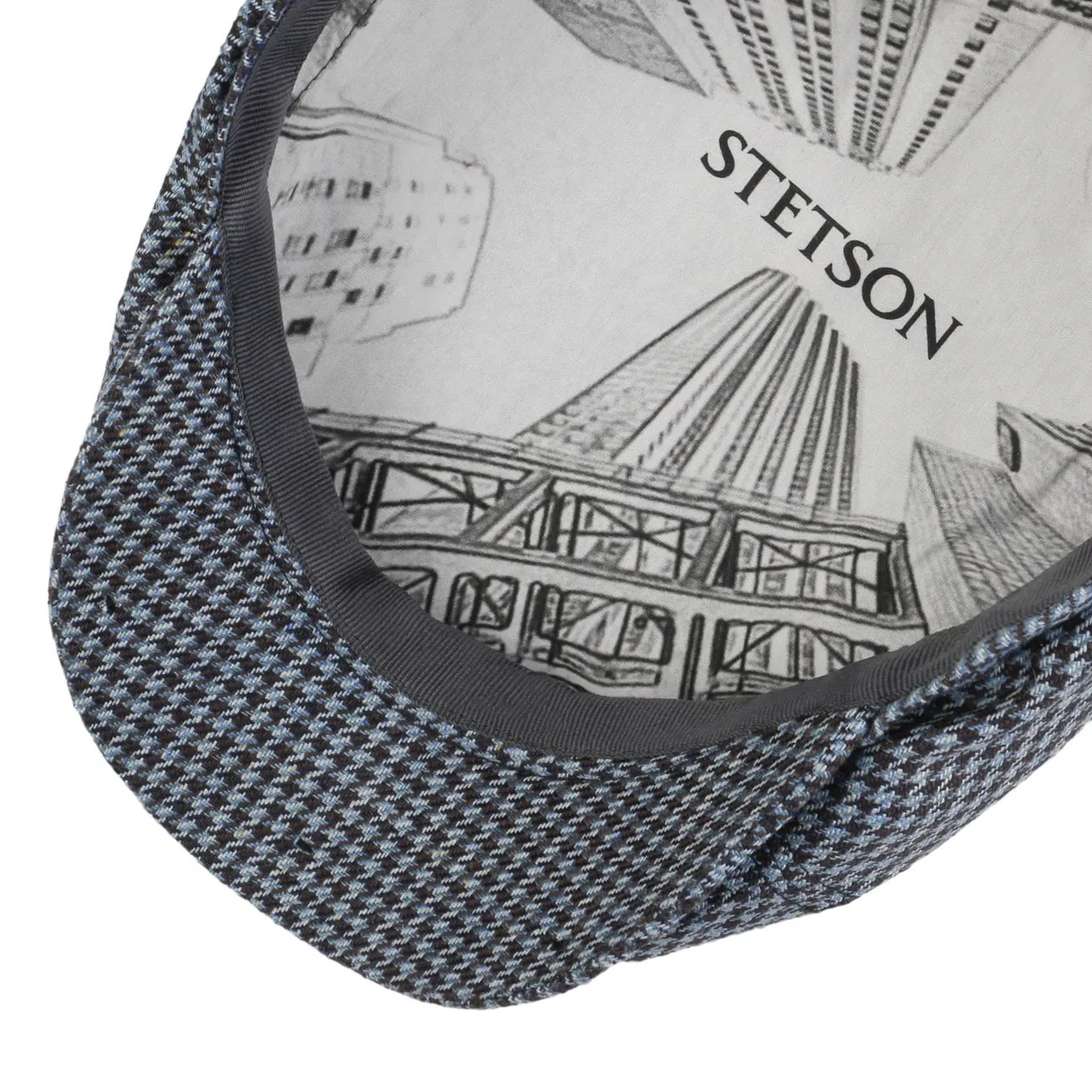 Silk Houndstooth News Boy by Stetson