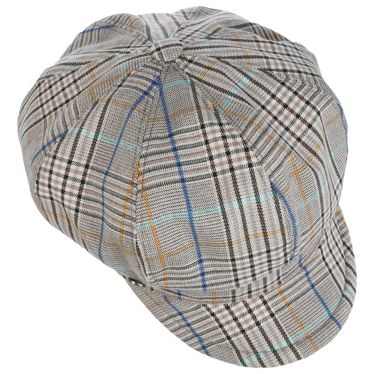 Tarragona Check Newsboy Cap by Lierys
