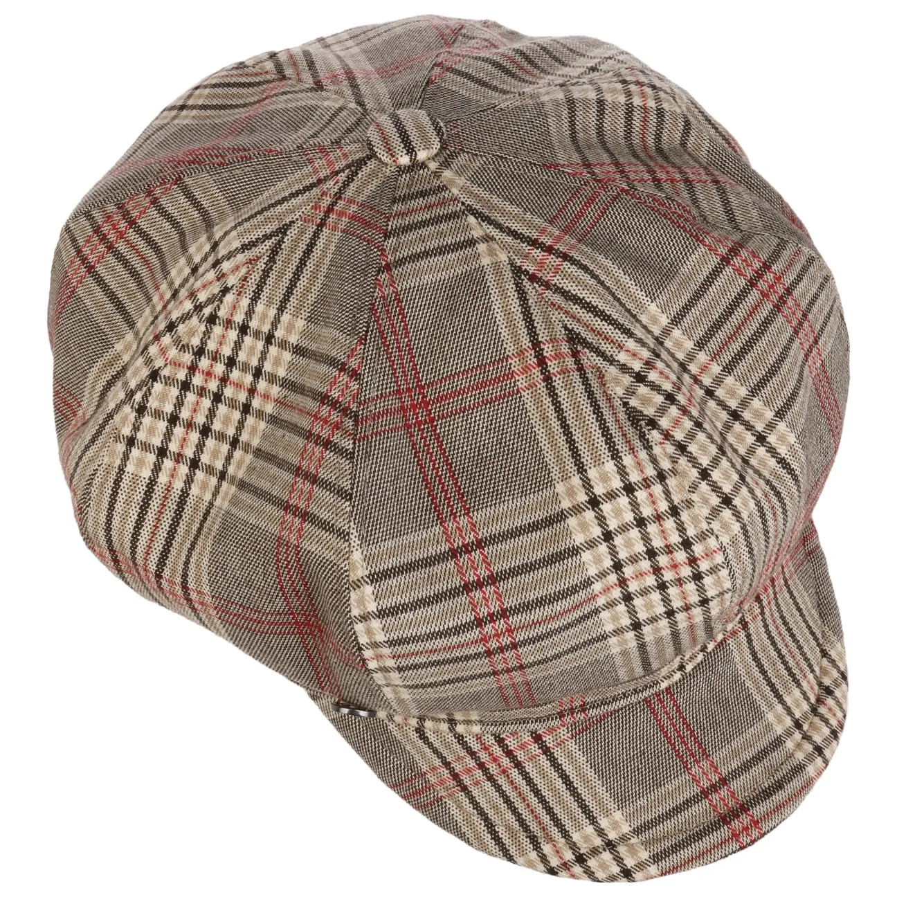 Tarragona Check Newsboy Cap by Lierys