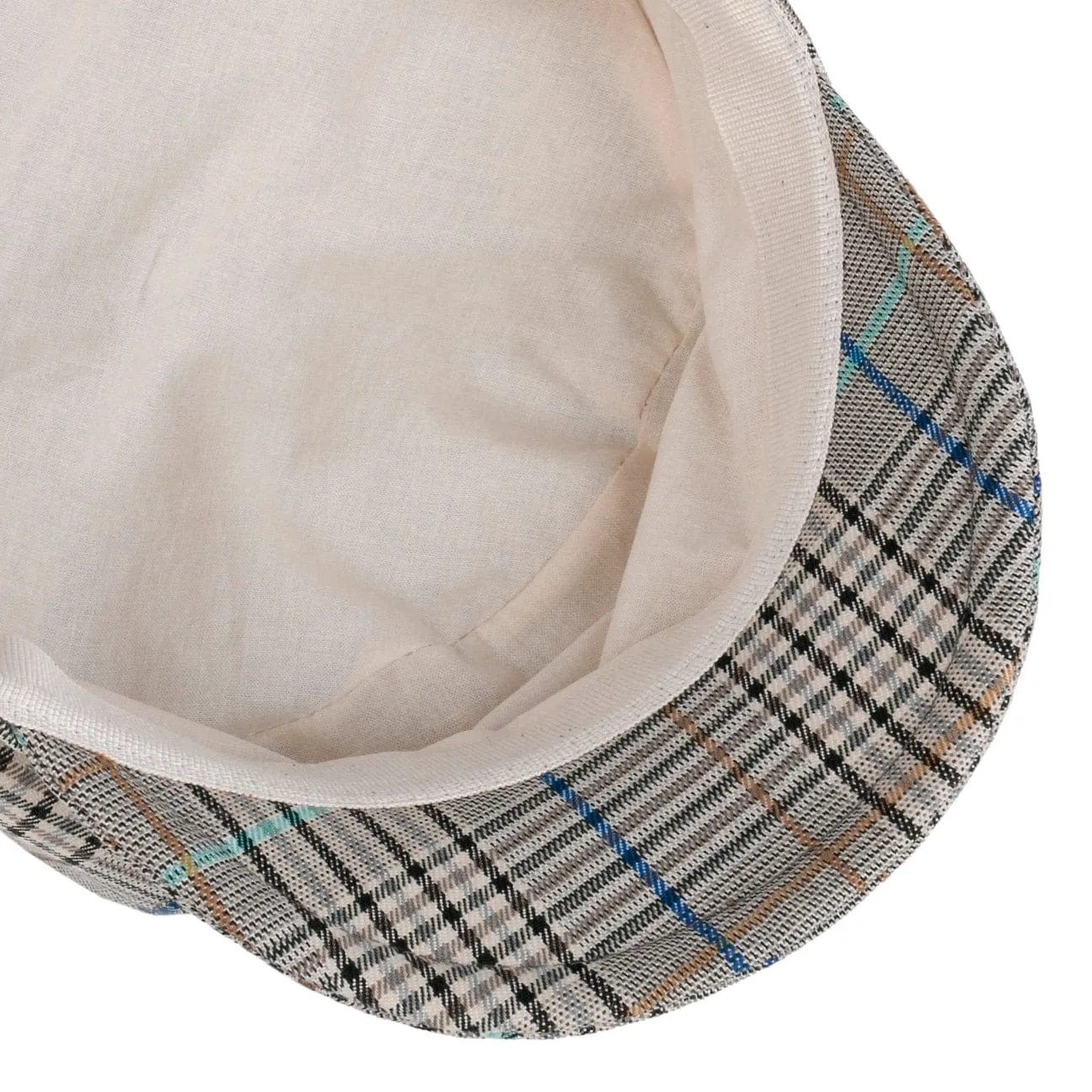 Tarragona Check Newsboy Cap by Lierys