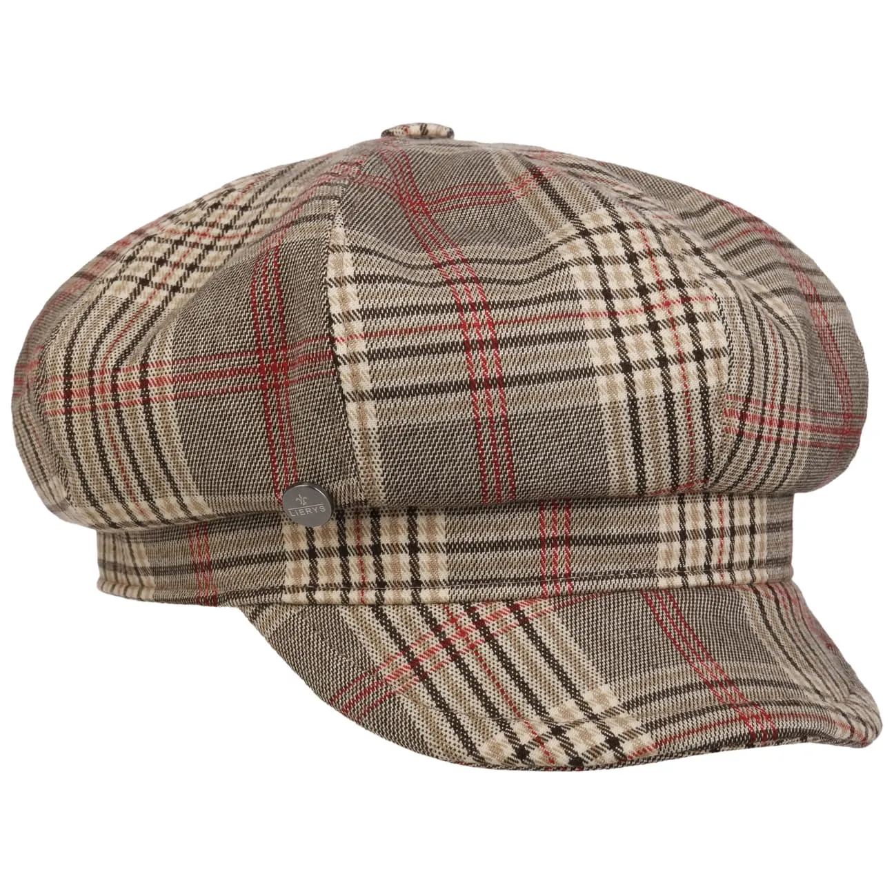 Tarragona Check Newsboy Cap by Lierys